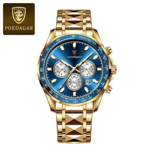 POEDAGAR Luxury Men’s Quartz Wristwatch